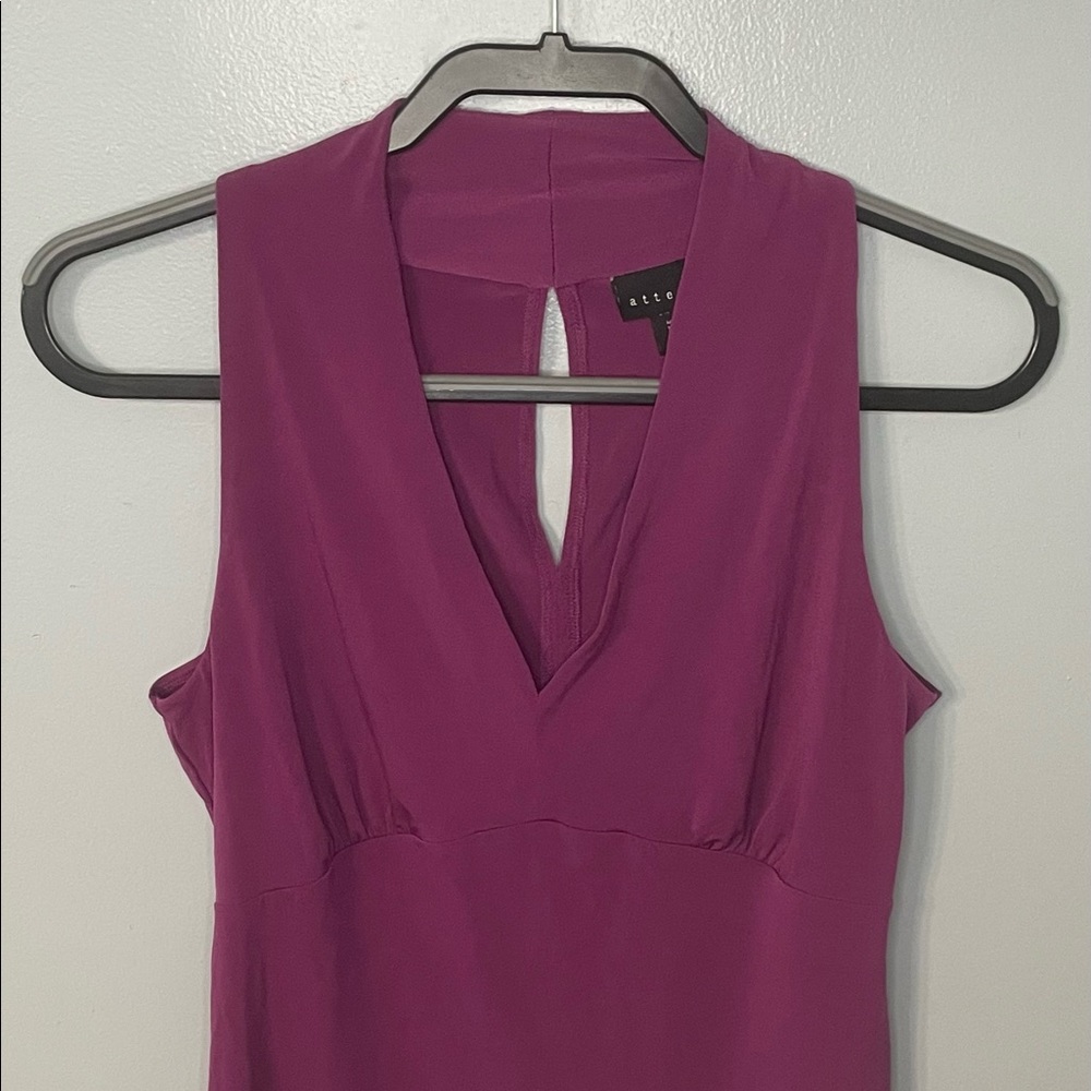 Attention Sleeveless Purple/Eggplant Top Size M